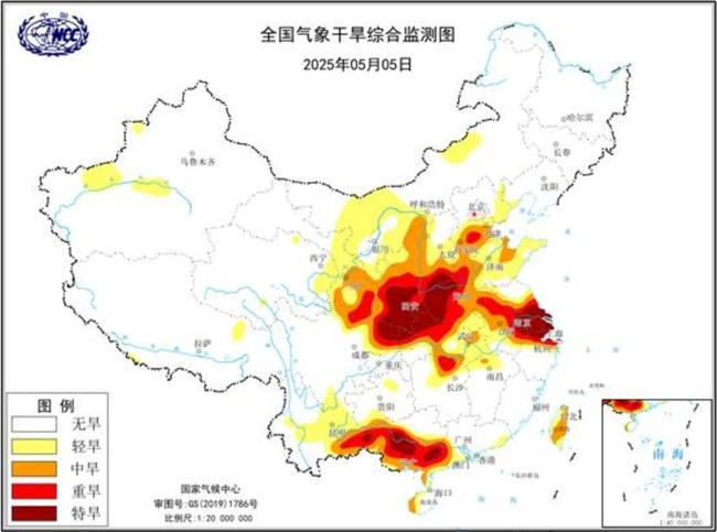 陕西河南湖北江苏广西等地部分地区达特旱级别PG麻将胡了免费模拟器气象干旱黄色预警